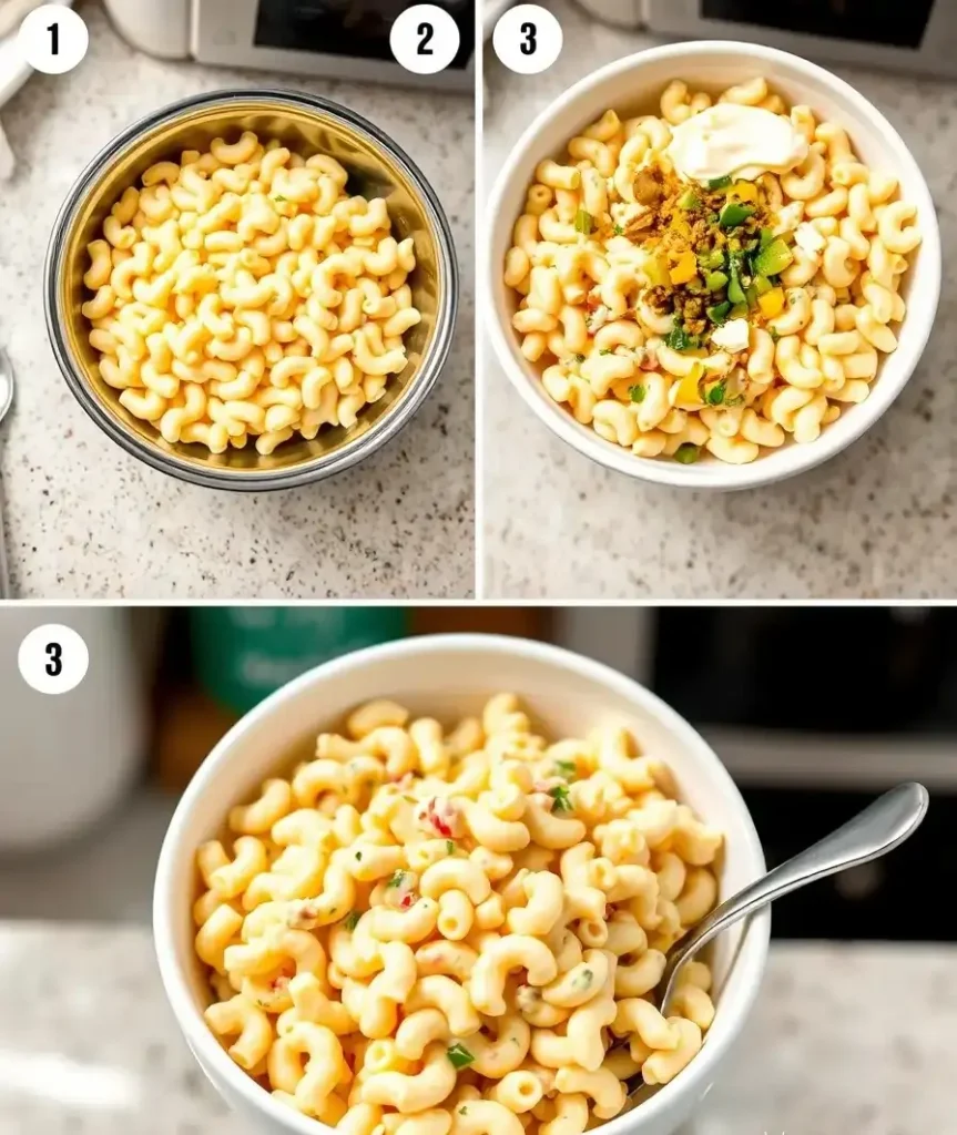 Phils BBQ Macaroni Salad step by step