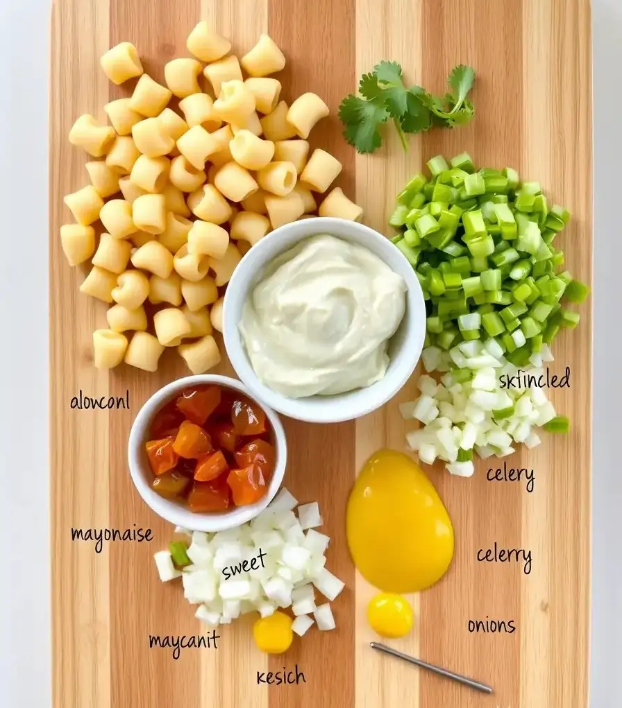 Phils BBQ Macaroni Salad ingredients