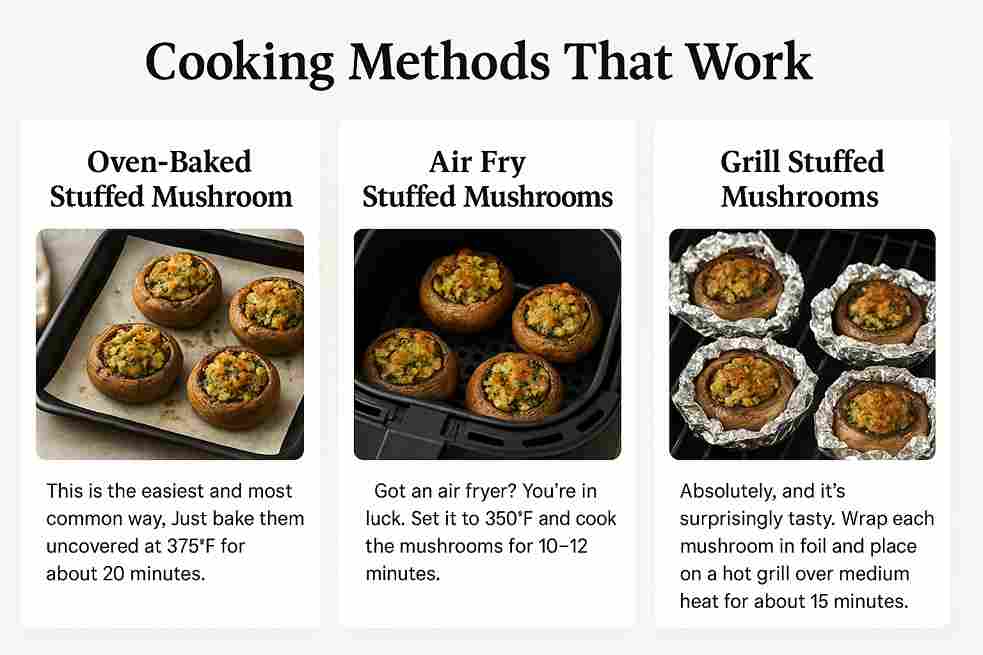 Stuffed mushrooms with stuffing