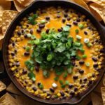 Cheesy Roasted Corn and Black Bean Dip