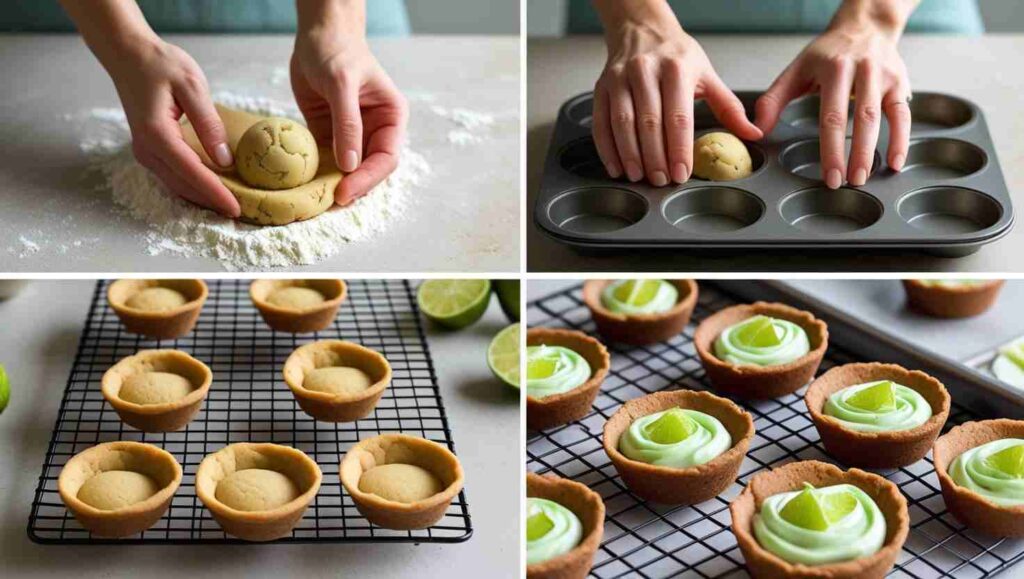 Key Lime Pie Cookie Cups step by step guide