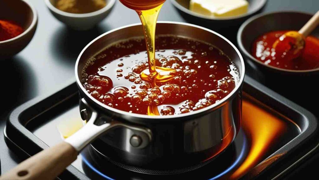 Making the Honey Hot Wing Sauce