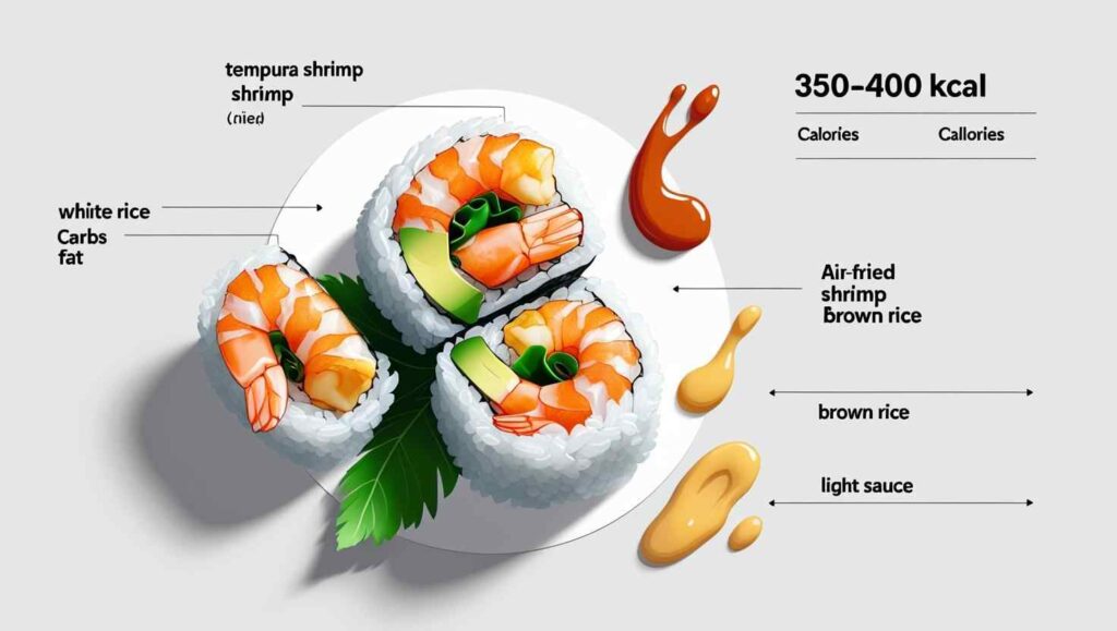 Shrimp Tempura Rolls nutritions