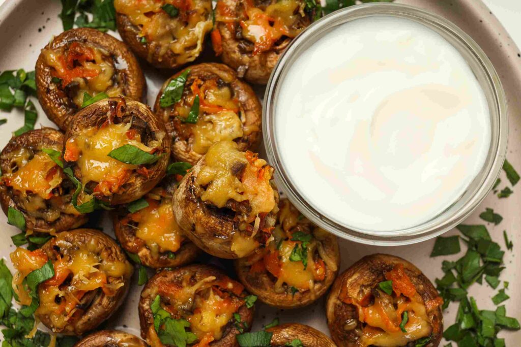 Stuffed mushrooms with stuffing