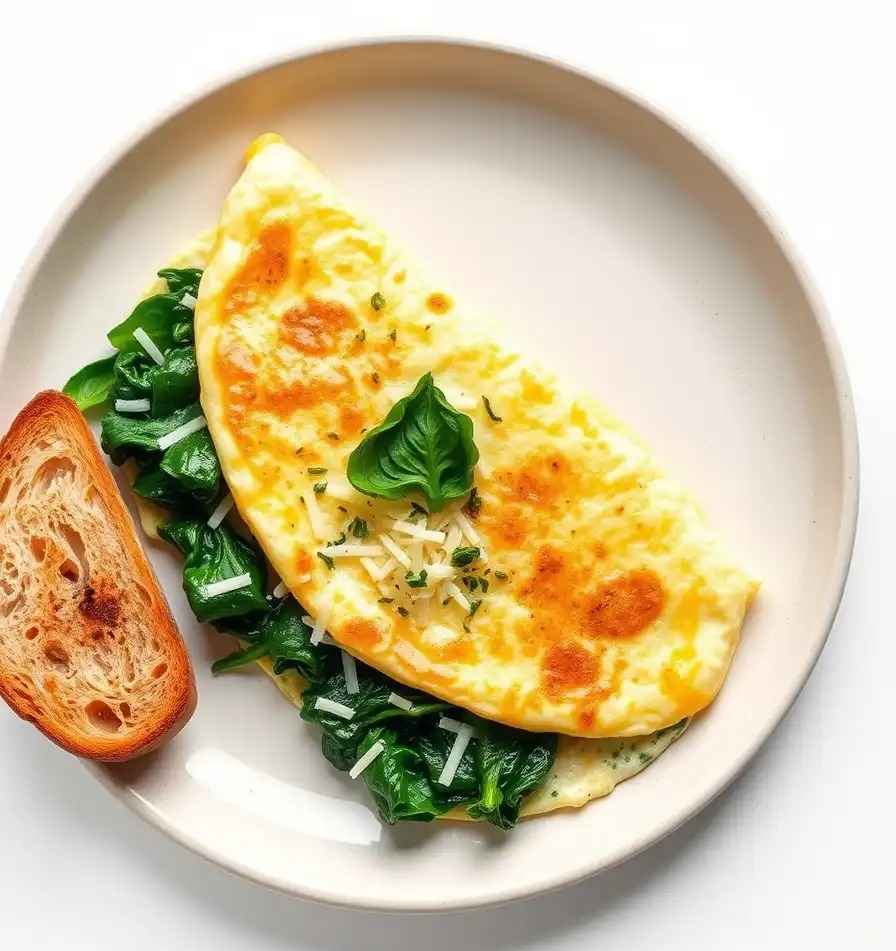 Spinach & Egg White Omelette