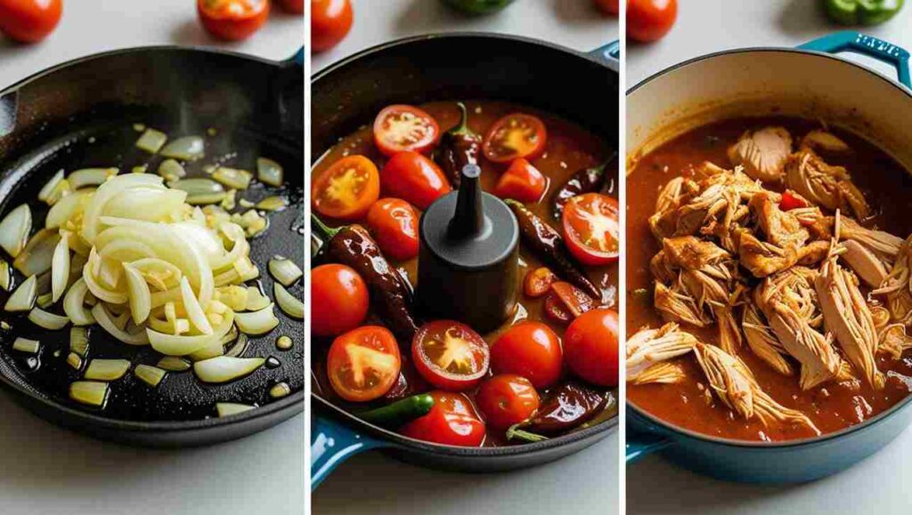 How to Make Chicken Tinga (Step-By-Step)