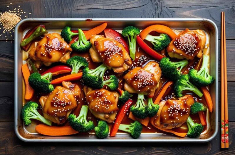 Teriyaki Chicken Sheet Pan Meal