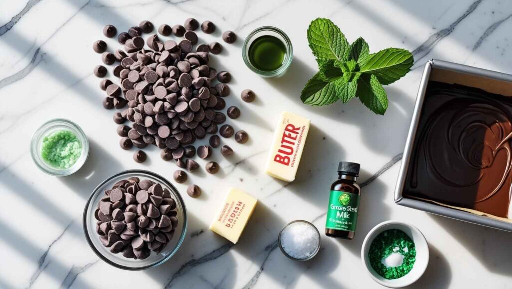Ingredients & Essentials of Mint Chocolate Fudge