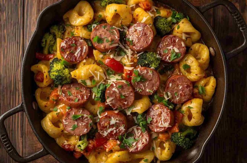 Kielbasa Tortellini and Veggies