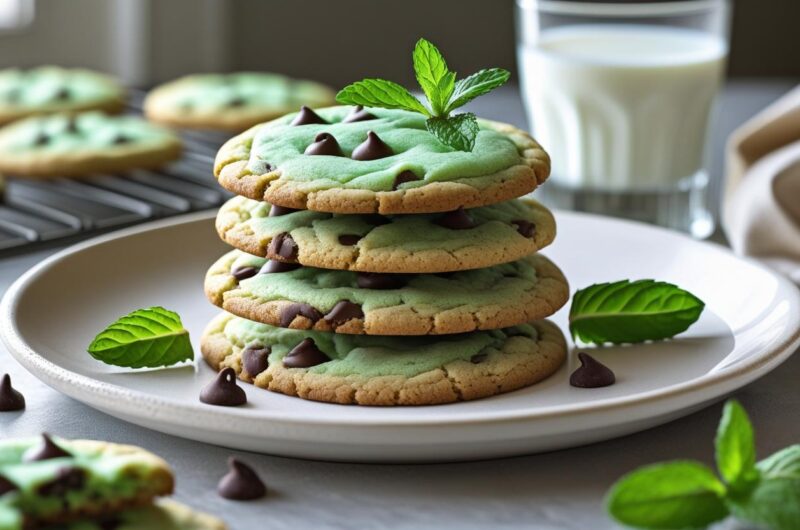 Mint Chocolate Chip Cookies Recipe