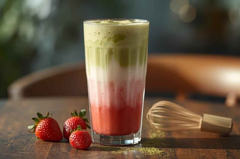 Copycat Strawberry Matcha Strato Frappuccino Recipe
