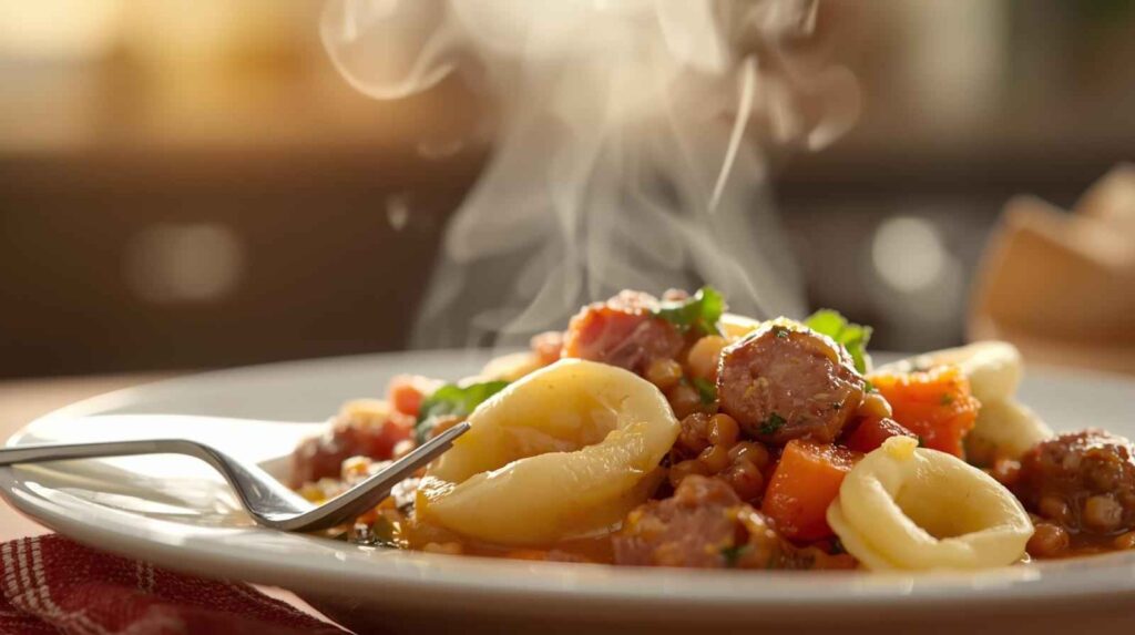 Kielbasa Tortellini and Veggies