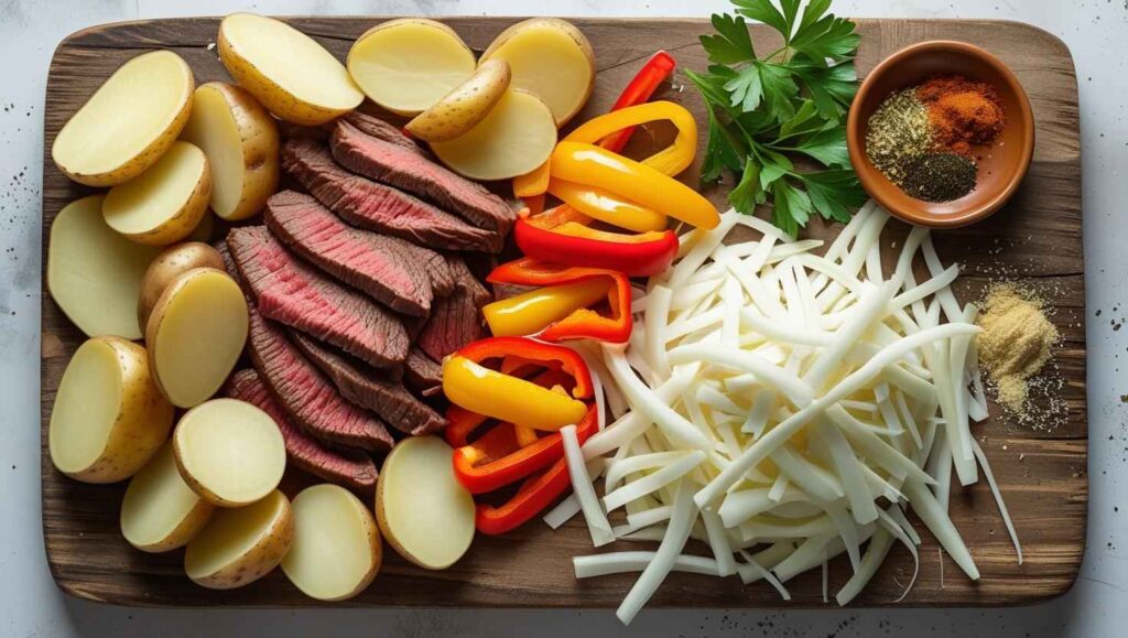 Cheesesteak Potato Skillet Ingredients You’ll Need