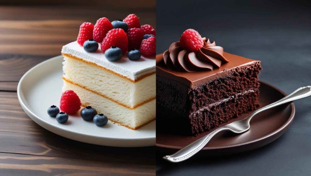 Comparing Angel Food Cake to Devil’s Food Cake