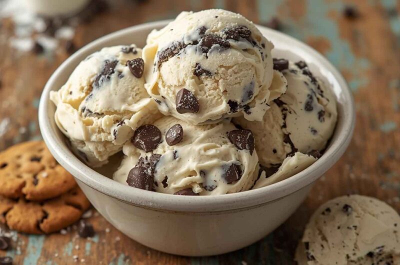 Ben and Jerry Milk and Cookies Ice Cream Recipe