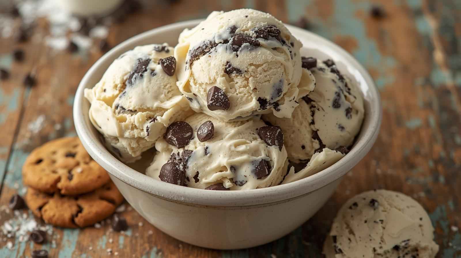 Ben and Jerry Milk and Cookies Ice Cream Recipe