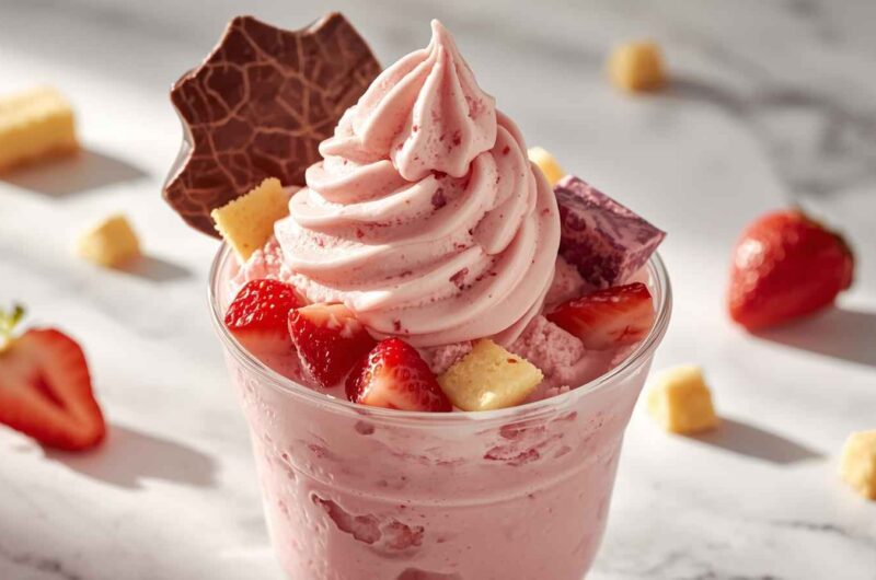 Dipped Strawberry Cheesecake Blizzard Recipe