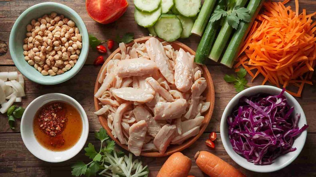 Ingredients You’ll Need for  Bamboo Chicken Salad