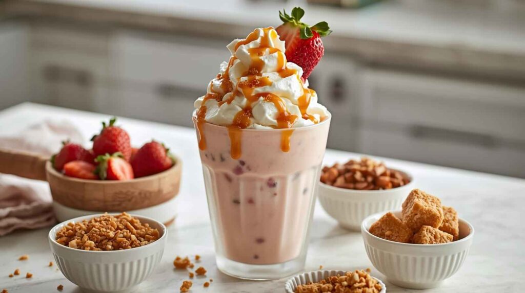 Tips, Tricks & Serving Ideas Dipped Strawberry Cheesecake Blizzard 