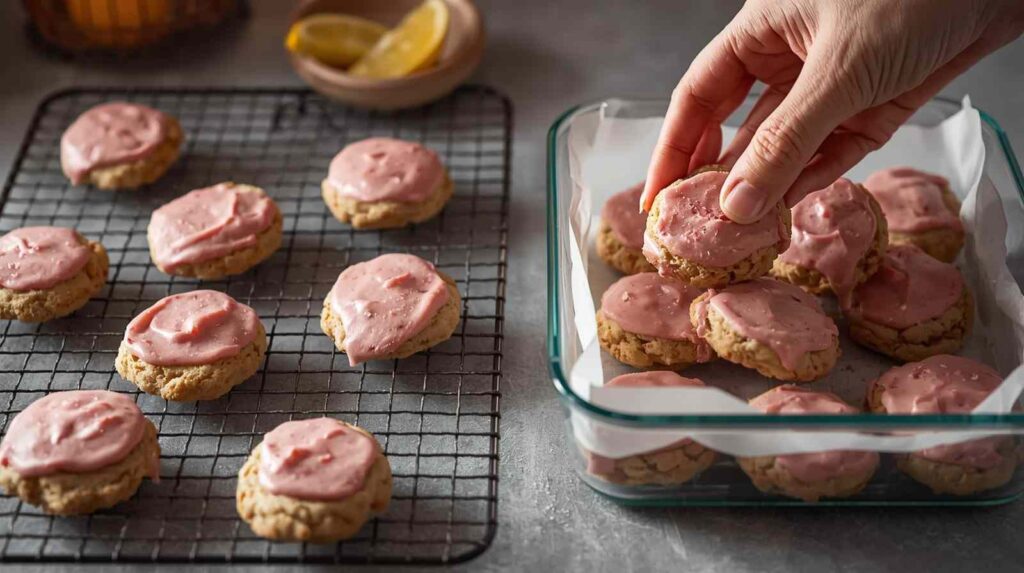 Tips for Baking Success & Storage of Copycat Crumbl Raspberry Lemonade Cookie Recipe