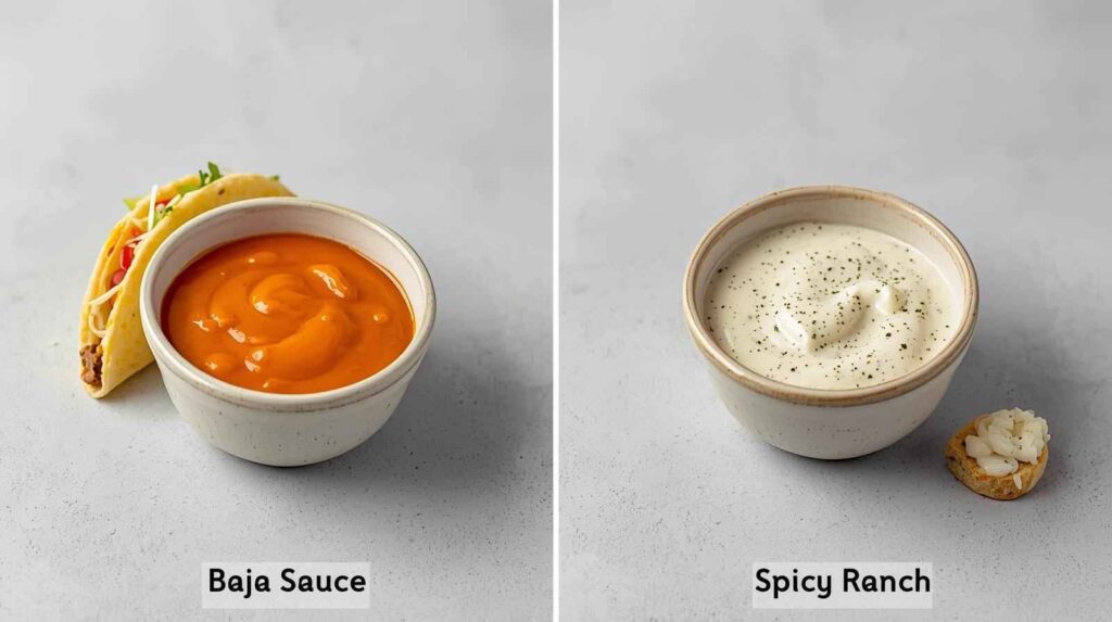 Baja Sauce vs. Spicy Ranch