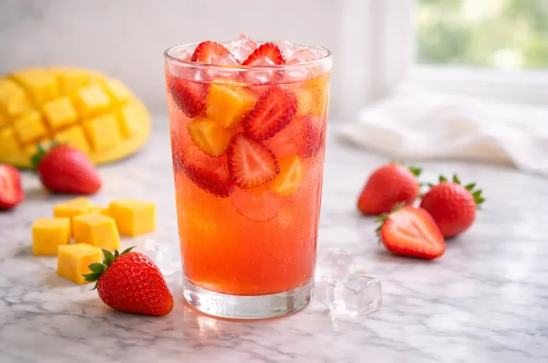 Copycat Starbucks Mango Strawberry Refreshers Recipe